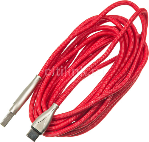 Кабель USB Аm- microBm 3 м. красный (Digma) фото 2 Кабель USB Аm- microBm 3 м. красный (Digma) фото 2